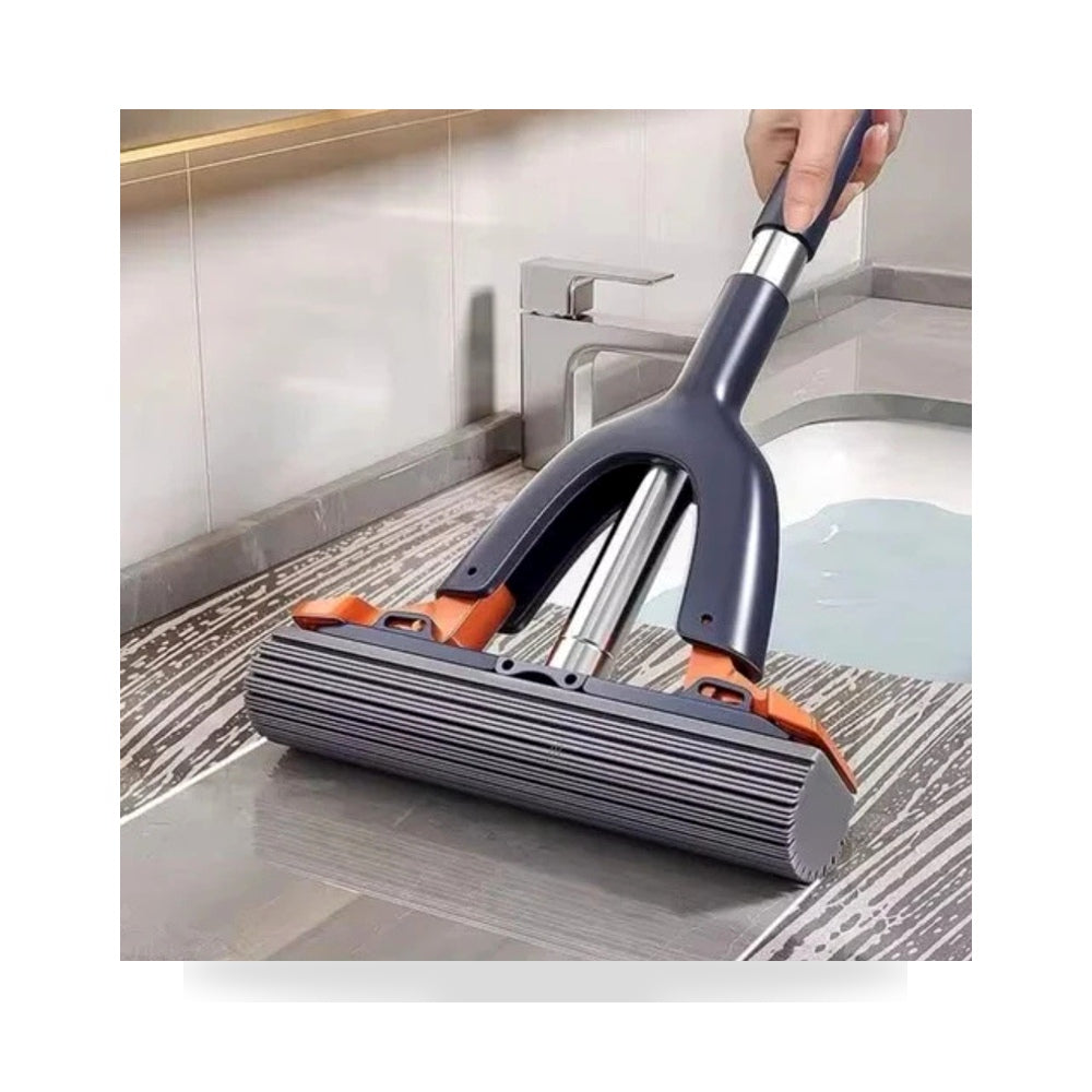NUVIO Ultra-Absorbent Multi-Surface PVA Hand Sponge Mop with Dual Heads