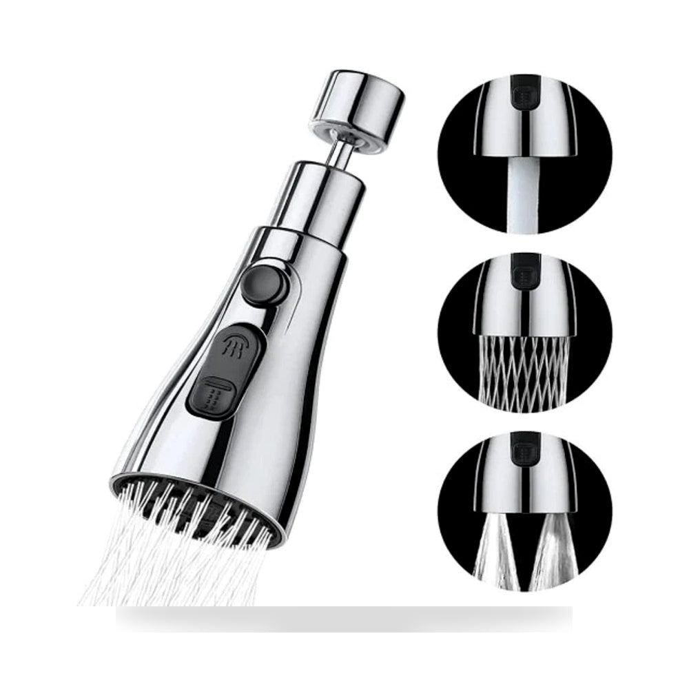 NUVIO 360° Flexible Movable Kitchen Faucet Sprayer Head Extender
