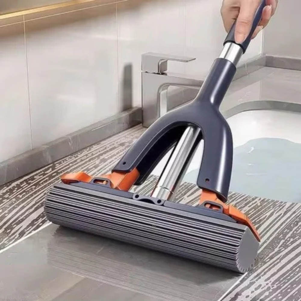 NUVIO Ultra-Absorbent Multi-Surface PVA Hand Sponge Mop with Dual Heads