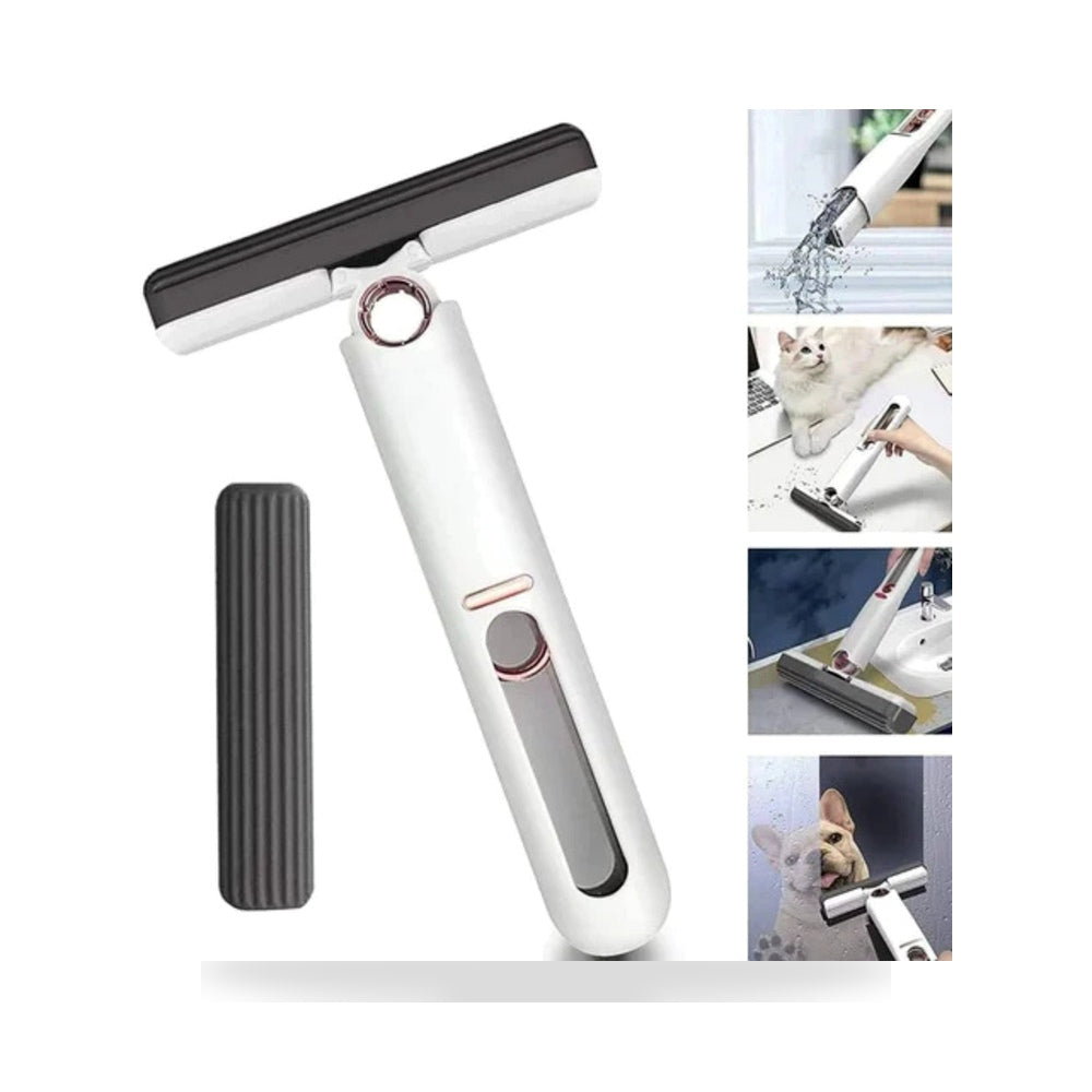NUVIO Compact Portable Handheld Squeeze Mop for Dining & Kitchen Desktops