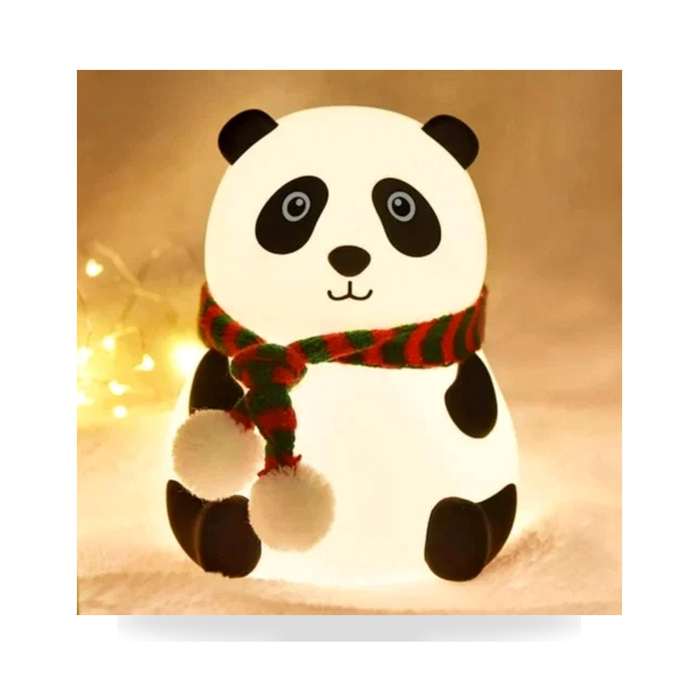 NUVIO Squishy Silicone Panda Touch Sensor Night Light (USB Rechargeable)